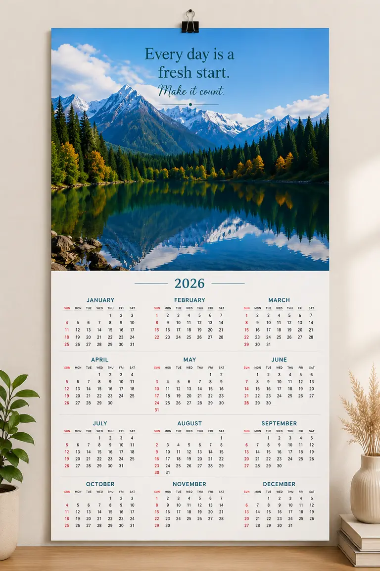 Single Page Calendar